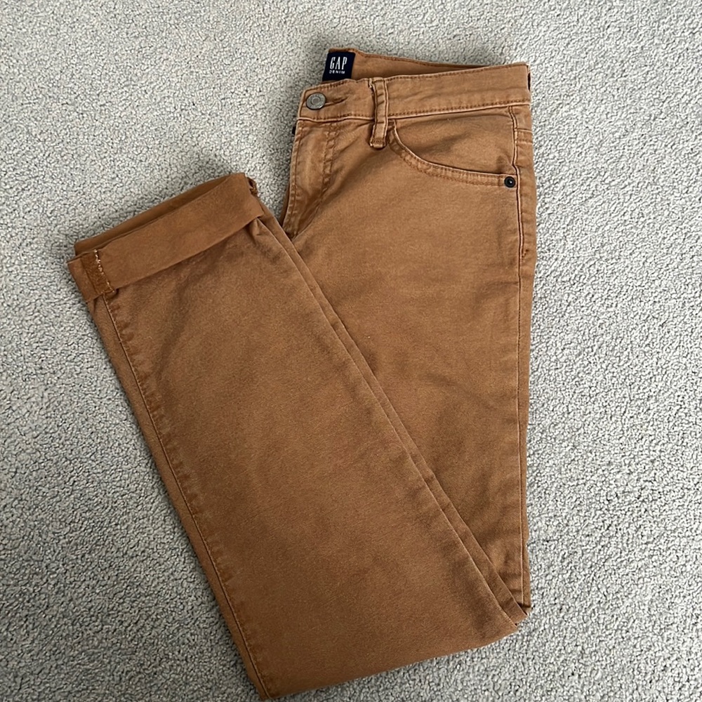GAP Kids Stretch Skinny Dark Khaki Jeans - size 14
